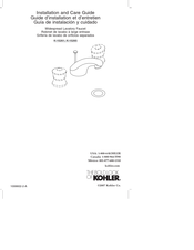 Kohler K-15265 Guide D'installation Et D'entretien