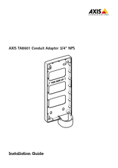 Axis TA8601 Guide D'installation