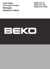 Beko WMB 61041 PTMS Mode D'emploi