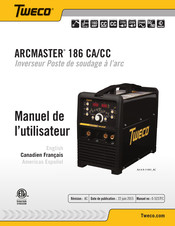 Tweco ARCMASTER 186 CA/CC Manuel De L'utilisateur