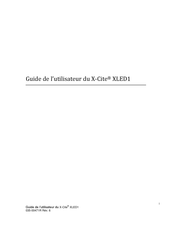 Excelitas X-Cite XLED1 Guide De L'utilisateur