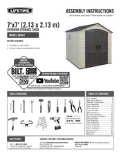 Lifetime 60042 Instructions D'assemblage