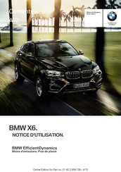 BMW X6 2015 Notice D'utilisation