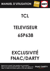 TCL 65P638 Mode D'emploi
