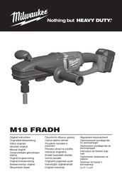 Milwaukee M18 FRADH Notice Originale