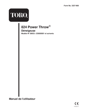 Toro Power Throw 824 Manuel De L'utilisateur