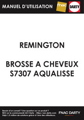 Remington Aqualisse Extreme S7307 Mode D'emploi