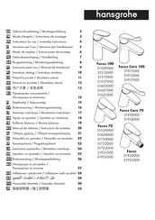 Hansgrohe Focus 100 31557000 Mode D'emploi / Instructions De Montage