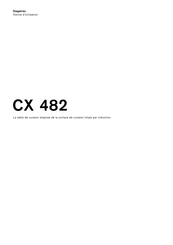 Gaggenau CX 482 Notice D'utilisation