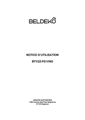 Beldeko BTV2Z-F01VNO Notice D'utilisation