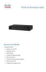 Cisco RV340 Guide De Démarrage Rapide
