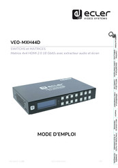 Ecler VEO-MXH44D Mode D'emploi