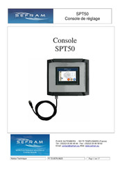 Sefram SPT50 Mode D'emploi