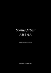 Sonus Faber ARENA Mode D'emploi