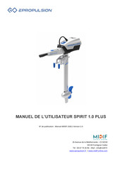 ePropulsion Spirit 1.0 Plus Manuel De L'utilisateur