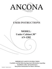 Ancona AN-1282 Instructions D'utilisateur