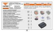 Cardin Elettronica ZVL592.02 Données Techniques Et Indications D'installation
