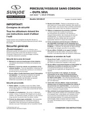 sunjoe 24V-DD-CT Manuel D'utilisation