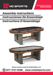 MD SPORTS PK100Y20010 Instructions D'assemblage