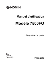 Nonin 7500FO Manuel D'utilisation