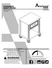 Ameriwood HOME 8760500EBL Instructions