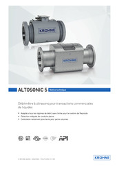 Krohne ALTOSONIC 5 Notice Technique