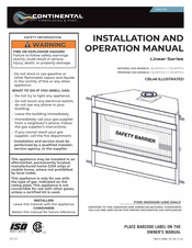 Continental Fireplaces Linear CBL46NTEA Manuel D'installation Et D'opération