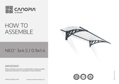 Palram Canopia NEO 3x4.5 Instructions D'installation