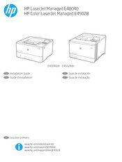 HP LaserJet Managed E40040 Guide D'installation