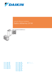 Daikin Altherma 3 R W EBBH11D 9W Série Guide De Référence Installateur