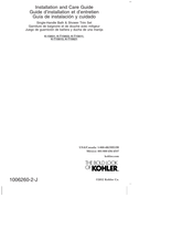 Kohler K-15601 Guide D'installation Et D'entretien