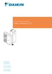 Daikin Altherma EAVZ16S23DA9W Guide De Référence Installateur