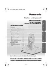 Panasonic KX-TCD410BL Manuel Utilisateur