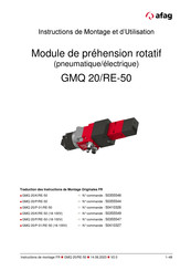 Afag GMQ 20/P-01/RE-50 Instructions De Montage Et D'utilisation