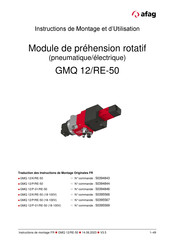Afag GMQ 12/P-01/RE-50 Instructions De Montage Et D'utilisation