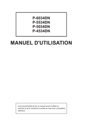 Triumph Adler P-6034DN Manuel D'utilisation