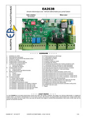 Europe Automatismes EA263B Instructions D'installation
