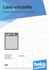 Beko DDS25841X Mode D'emploi Et D'entretien