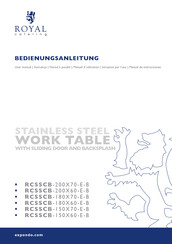 Royal Catering RCSSCB-200X70-E-B Manuel D'utilisation