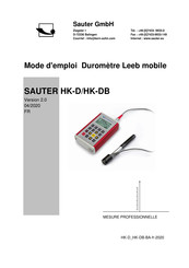 sauter HK-D Mode D'emploi