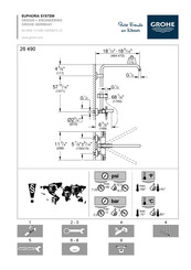 Grohe EUPHORIA SYSTEM 26 490 Instructions D'installation