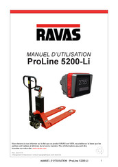 Ravas ProLine 5200-Li Manuel D'utilisation