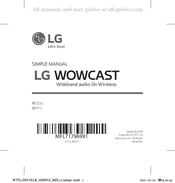 LG WOWCAST WTP3 Mode D'emploi