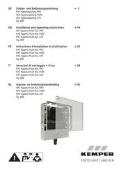 Kemper KHS Hygiene Flush Box LITE Instructions D'installation Et D'utilisation