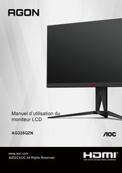 AOC AGON AG325QZN Manuel D'utilisation