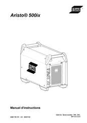 ESAB Aristo 500ix Manuel D'instructions