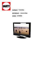 Toshiba 32AV615DG Manuel D'utilisation