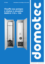 Domotec NUOS E 150 Instructions De Montage Et De Service