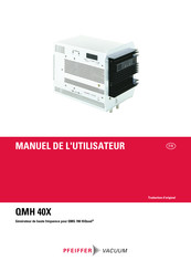 Pfeiffer Vacuum QMH 40X Manuel De L'utilisateur