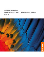 Lenovo 300w Gen 3 Guide D'utilisation